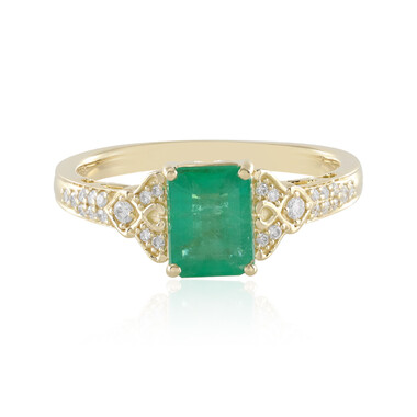 Brasilianischer Smaragd-Goldring (AMAYANI)