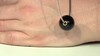 Zilveren hanger met een zwarte onyx (MONOSONO COLLECTION)