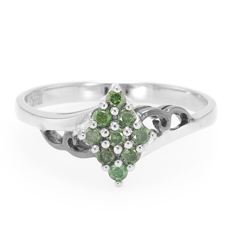 Bague pour homme en argent et Diamant fantaisie