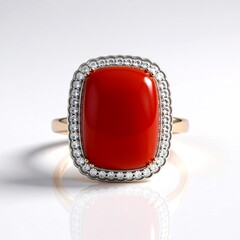 Anello in argento con Corniola (Adela Silber)