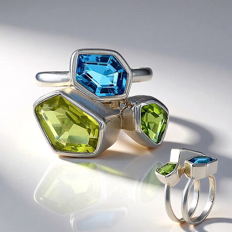 Anello in argento con Quarzo Limone (de Melo Essence)
