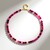Collana in argento con Agata Rosa (Adela Silber)