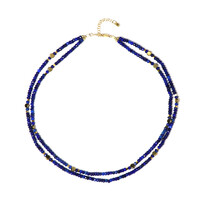 Lapislazuli-Silberhalskette (Riya)