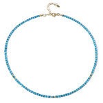 Apatit-Silberhalskette