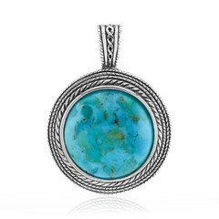 Ciondolo in argento con Turchese Kingman Mohave Blu (Faszination Türkis)