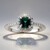 Anello in argento con Indicolite (Adela Silber)