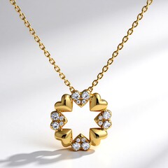 Collana in oro con Diamante I1 (H)