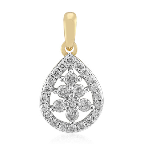 9K SI1 (G) Diamond Gold Pendant (Annette)