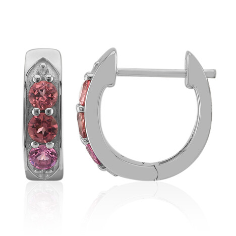 Orecchini in argento con Tormalina Rosa