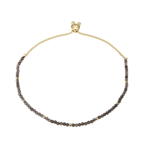 Bracelet en argent et Quartz fumé