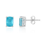 Orecchini in argento con Topazio Blu Paraiba (Gems en Vogue)