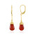 Pendientes en plata con Ónix rojo (MONOSONO COLLECTION)
