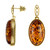 Baltischer Bernstein-Silberohrringe (dagen)