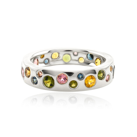 Gouden ring met indigolieten (CUSTODANA)
