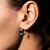 Boucles d'oreilles en argent et Fluorite bleu pétrole