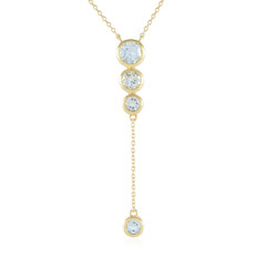 Collier en argent et Topaze bleu ciel (de Melo)