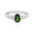 Anello in argento con Diopside Russo