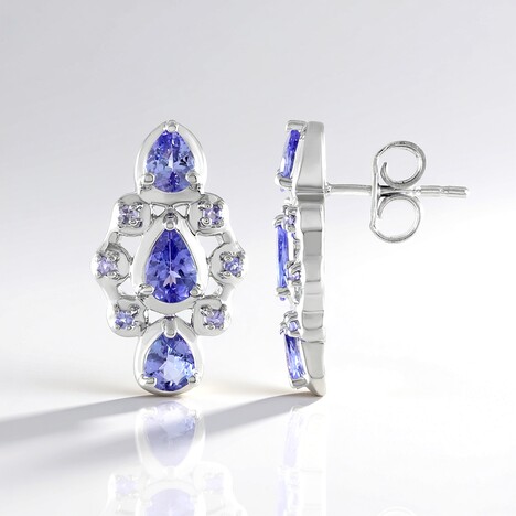 Orecchini in argento con Tanzanite
