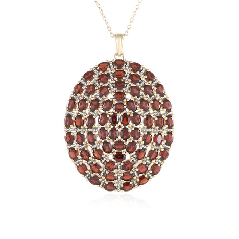 Collana in argento con Granato Mozambico