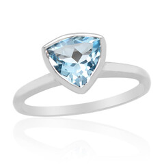 Anello in argento con Topazio Blu Cielo
