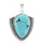 Blauer Kingman Mohave-Türkis-Silberanhänger (Jones Lee)