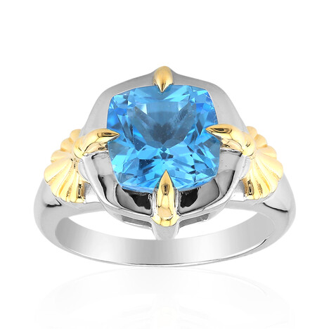 Schweizblauer Topas-Silberring (Remy Rotenier)