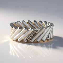 Anello in argento con Diamante Champagne I3 (de Melo Essence)