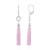Pendientes en plata con Calcedonia lavanda (KM by Juwelo)