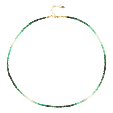 Brasilianischer Smaragd-Silberhalskette