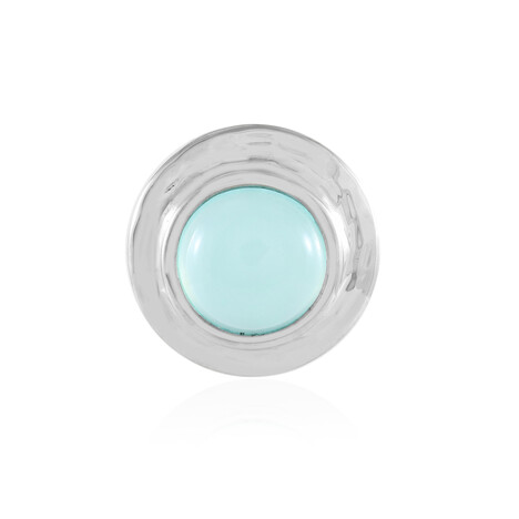 Zilveren hanger met een Aqua Chalcedoon (MONOSONO COLLECTION)