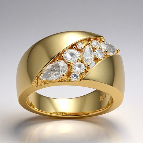 Bague en argent et Topaze blanche (Adela Silber)