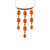 Collana in argento con Corniola (KM by Juwelo)