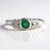 Anello in argento con Smeraldo Colombiano