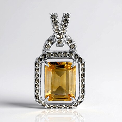 Ciondolo in argento con Citrino (Annette classic)