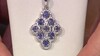 Pendentif en argent et Tanzanite