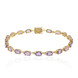 Lavendel-Amethyst-Silberarmband