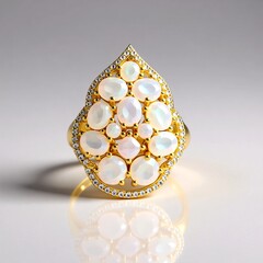 Anello in argento con Opale di Welo