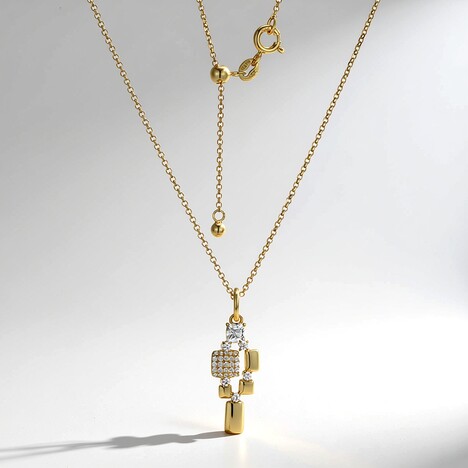 Collana in argento con Topazio Bianco (Adela Silber)