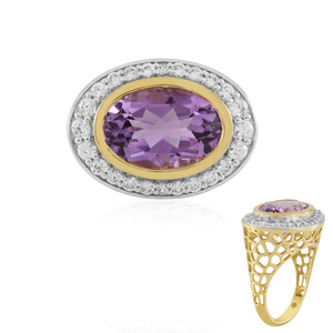 Lavendel-Amethyst-Silberring (Ornaments by de Melo)
