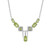 Peridot-Silbercollier