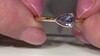 Anillo en plata con Tanzanita sin calentar