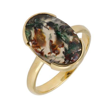 Anello in argento con Calcedonio Venus