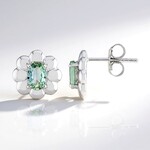 Orecchini in argento con Tanzanite Verde (non riscaldata)