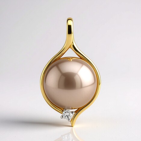 Ciondolo in argento con Perla Tahitiana (TPC)