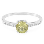 Anello in argento con Apatite Lemon