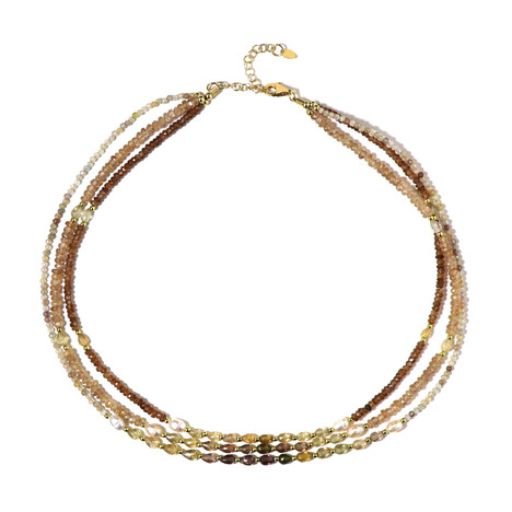 Collana in argento con Zircone Canarino (Riya)