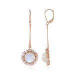 Pendientes en plata con Piedra de luna azul (KM by Juwelo)