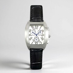 Orologio con cinturino in pelle con Tsavorite