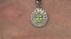 Pendentif en argent et Grenat vert menthe de Merelani