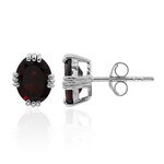 Pendientes en plata con Granate